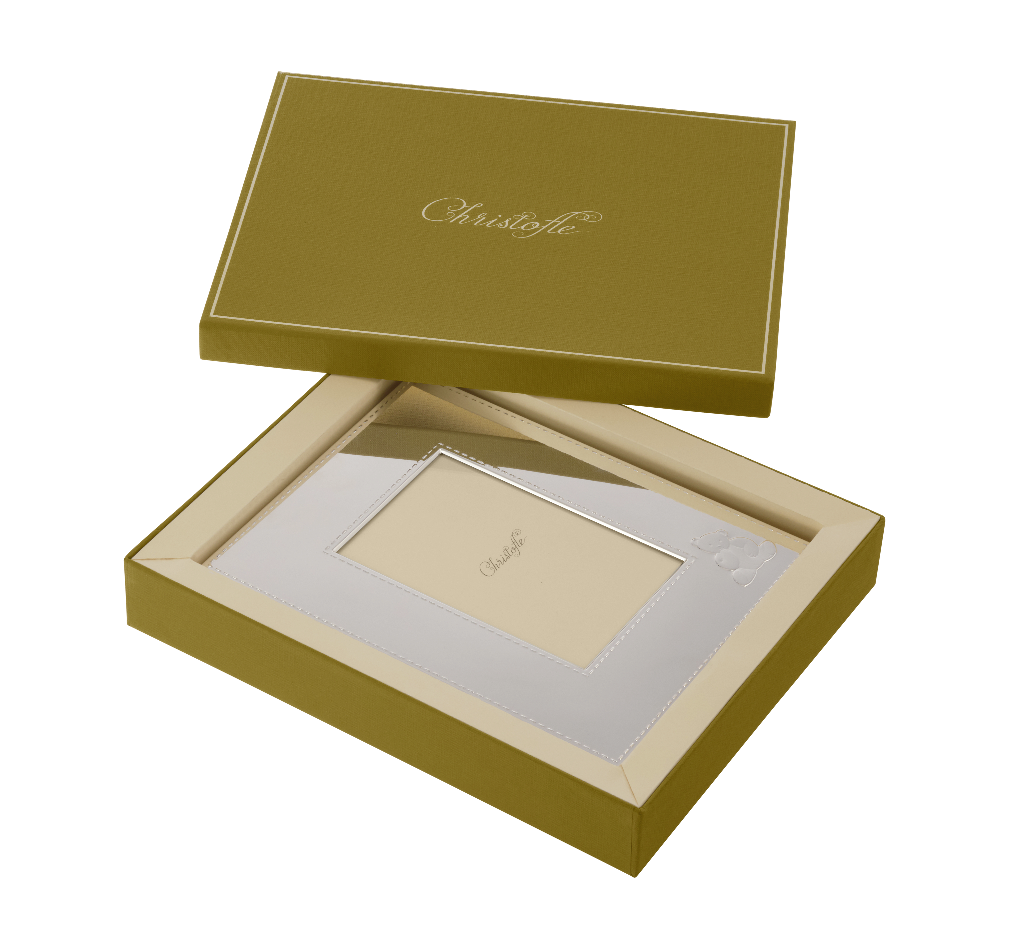 Christofle (クリストフル) チャーリーベア　フォトフレーム Silver plated Charlie Bear picture frame - for 10 x 15 cm photos